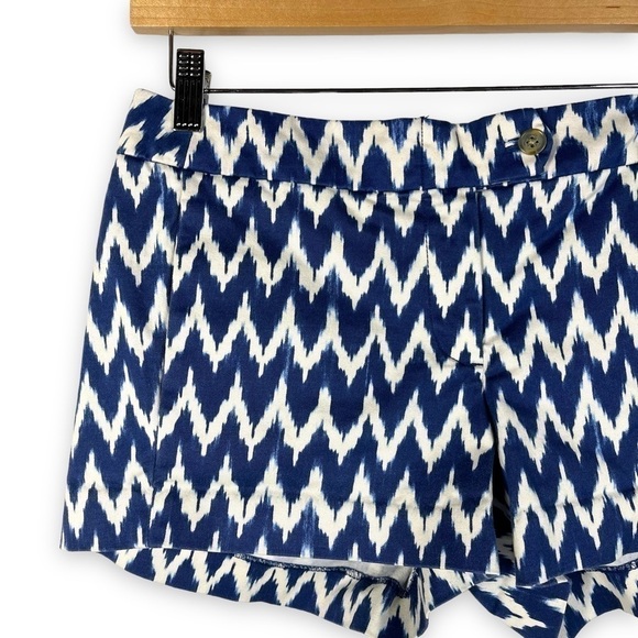 4 for $20 SALE! J Crew Factory Midrise Stretch Chino Shorts, Royal/White, 4 - Picture 2 of 8